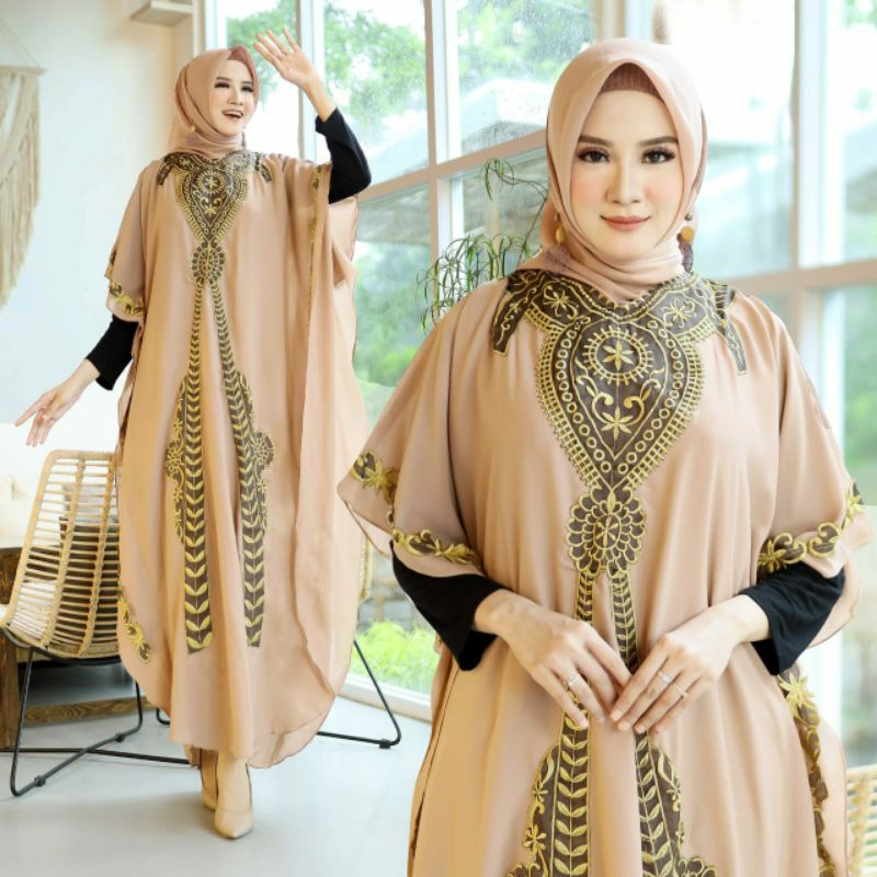 KAFTAN WANITA baju kaftan gamis kaftan jumbo daster kaftan aita baju kaftan wanita terbaru  2022  ka