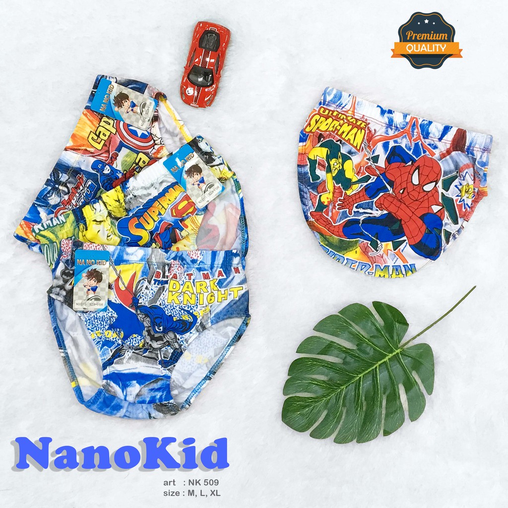 NANOKID | Celana Dalam Anak Cowok KARAKTER / Sablon / art NKK 509