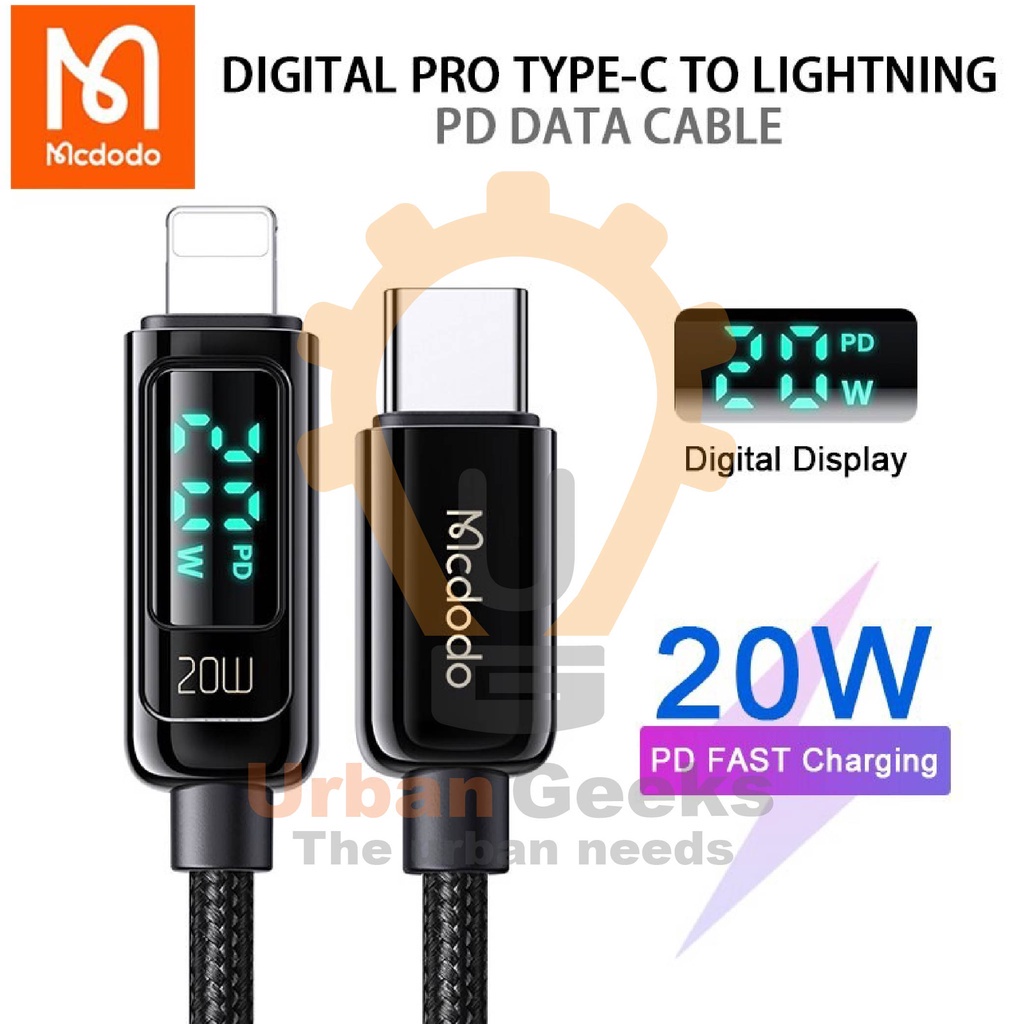 Data Cable 20W Mcdodo CA-881 Digital Pro Type-C to Lightning PD