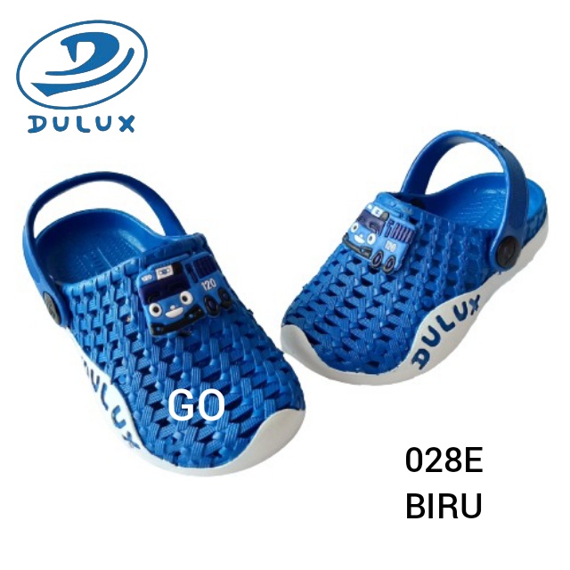 gof DULUX CQ 028ED TAYO Sandal Baim Tali Belakang Model Lucu Sandal Slop Anak Laki-Laki Model Karakter TAYO