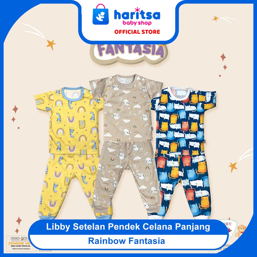 Libby setelan oblong Pendek celana panjang Big Size - Libby piyama bayi Mreadoew Land