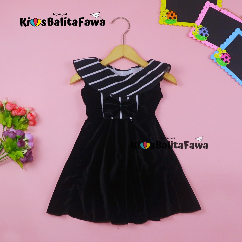 [BLUDRU] Dress Cantika Bayi - 3 Tahun / Dress Anak Perempuan Gaun Baju Pesta Kensi Polos Grosir Cewe