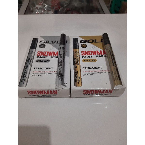 

Spidol Snowman Marker Besar Permanen (GOLD&SILVER)