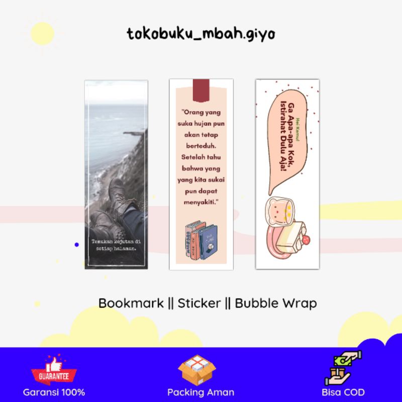 

1 Pcs Pembatas Buku Bookmark