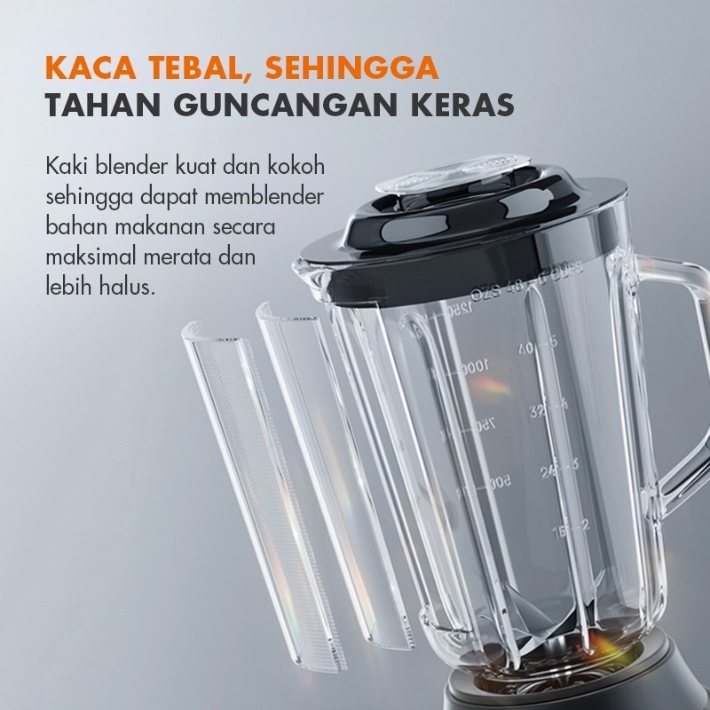 Gaabor Blender Kaca Multifungsi 3 Mode Kecepatan /GF-M15A