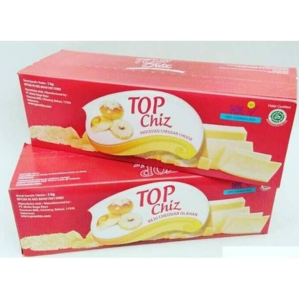 KEJU CHEDAR TOPCHIZ 2KG CHEDDAR CHEESE HALAL