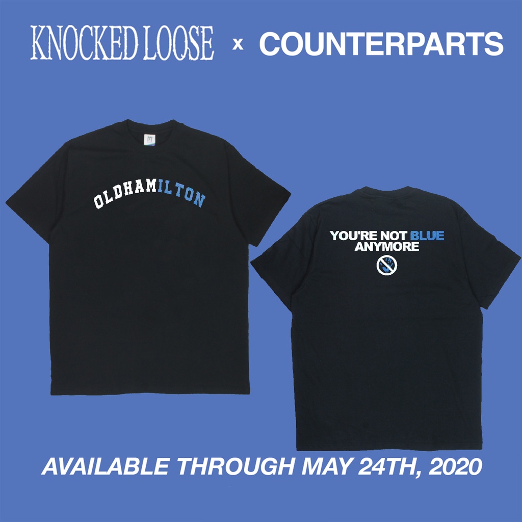 Kaos Band KNOCKED LOOSE X COUNTERPARTS "Oldhamilton" T-shirt
