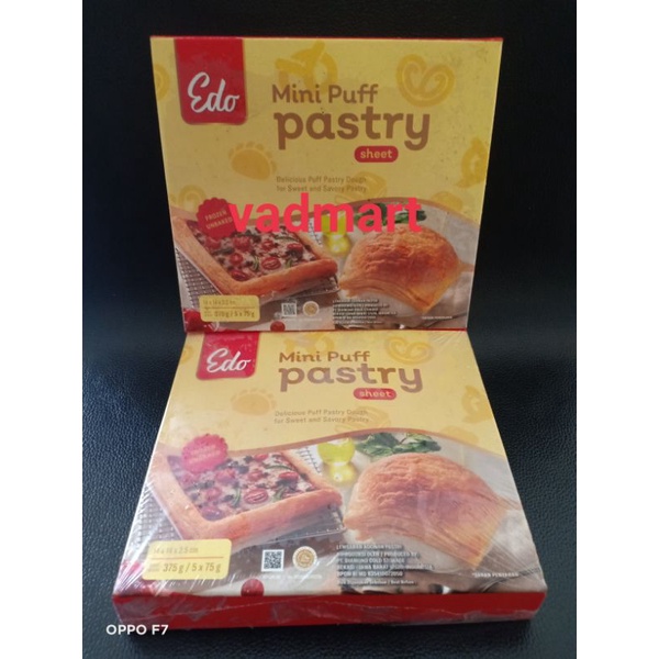 

Edo mini puff pastry 375 gram