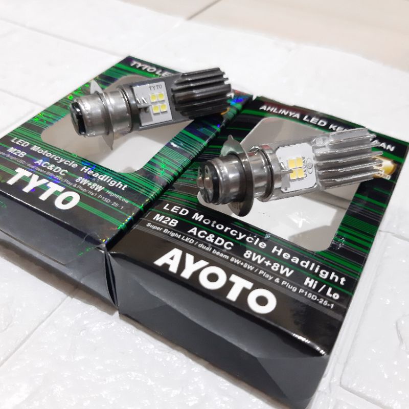 LAMPU LED DEPAN TYTO AYOTO M2B H6 CREE 8W+8W