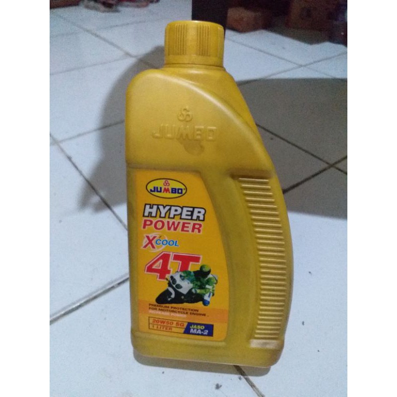 OLI MESIN JUMBO HYPER POWER X COOL 4T 20W50 SG 1LITER