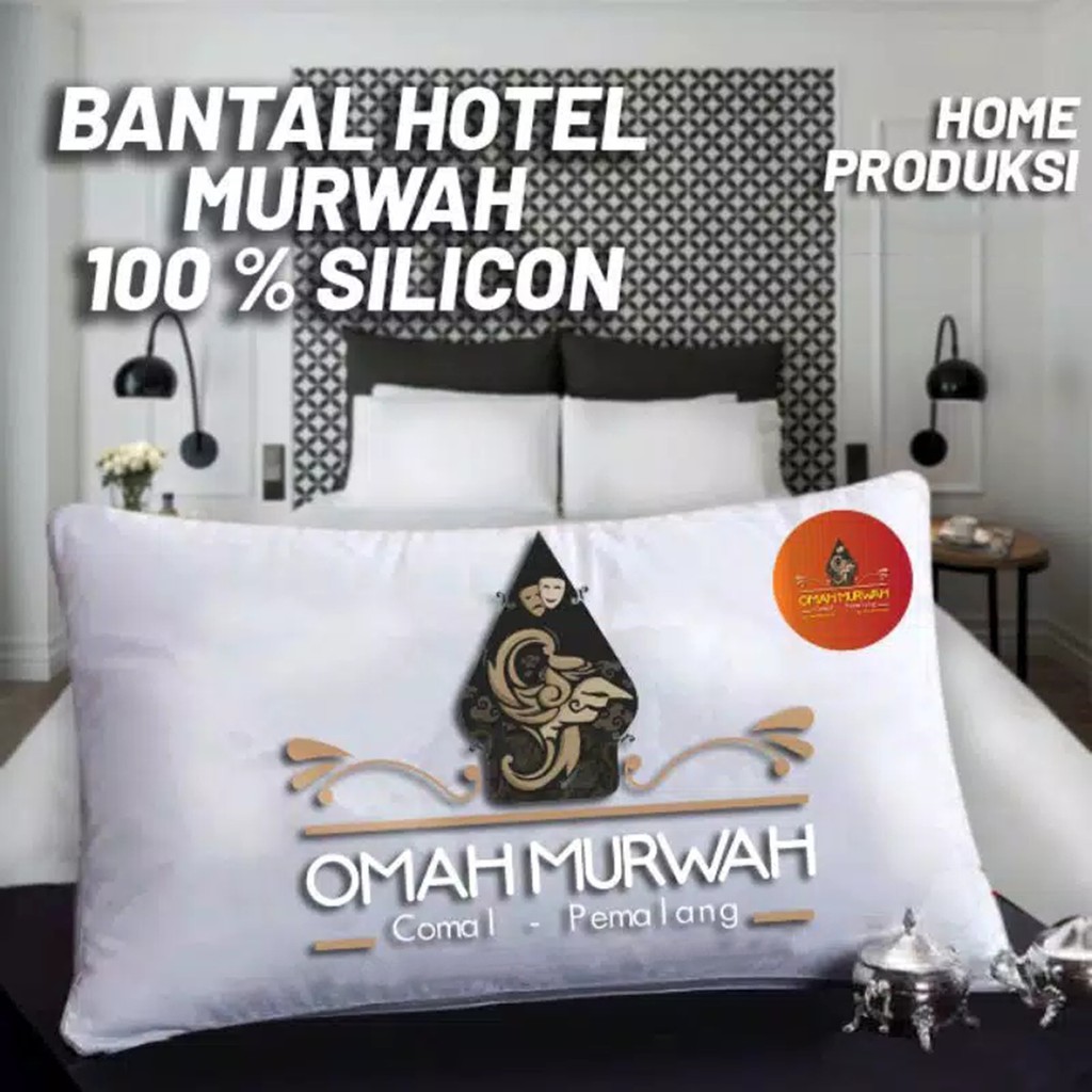 [Bayar Ditempat] BANTAL TIDUR HOTEL WHITE COLOR MURAH 100 % SILICON