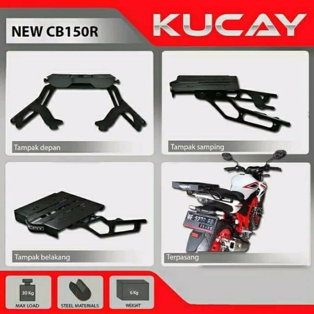 Breket box Kucay New CB 150R type geser