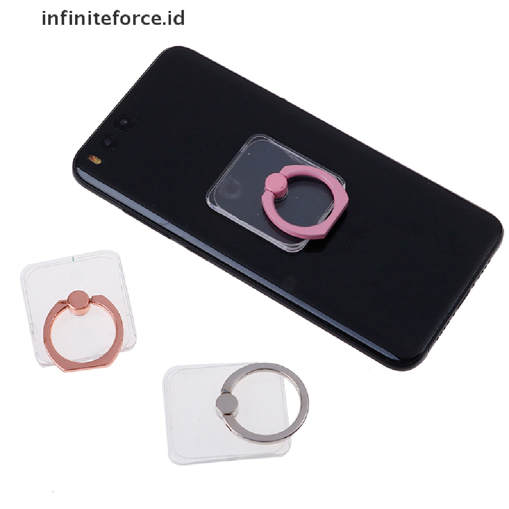 (infiniteforce.id) Kacamata Hitam Transparan 360 Derajat Untuk Pria / Wanita° Ring Stand Holder Hp Bentuk Kepala Kucing