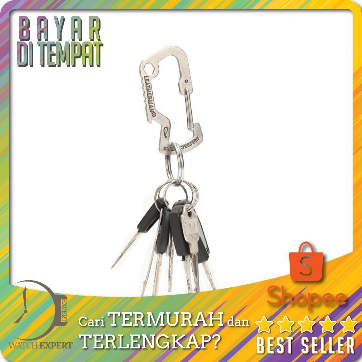 TERMURAH Carabiner Stainless Steel with Bottle Opener Versatile EDC