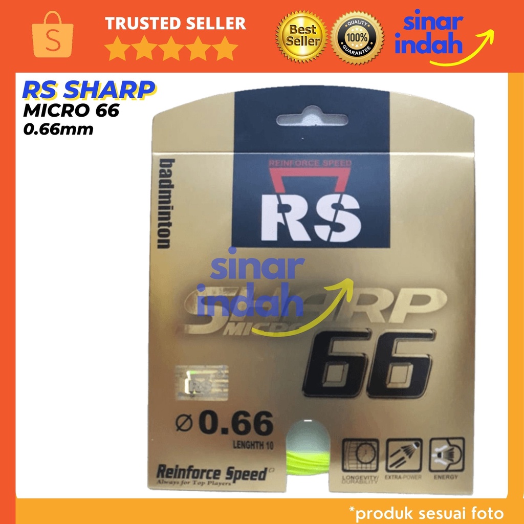 Senar Badminton RS SHARP MICRO 66 Original / Senar Raket Badminton