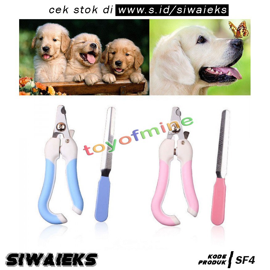 SF4 YZHTBRUSH Gunting Kuku Anjing Kucing Kelinci Stainless Steel 5X Blue Grab Medan