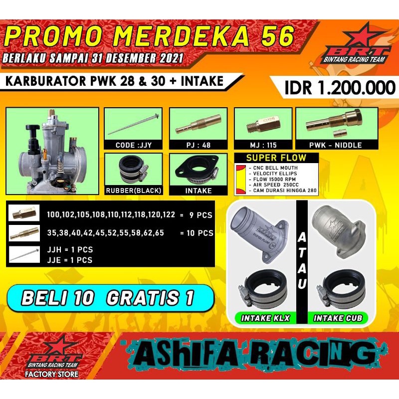 PROMO KARBURATOR PWK BRT ( 28 ,30 ,32 ,34 )