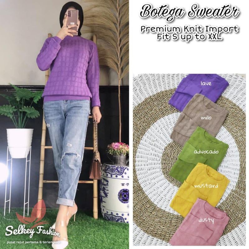 SWEATER WANITA PREMIUM KNIT IMPORT / BOLEGA SWEATER ORIGINAL