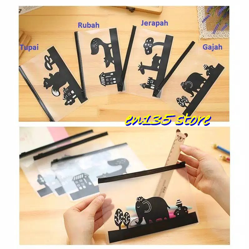 

Tempat Pensil Cool Animal Transparan