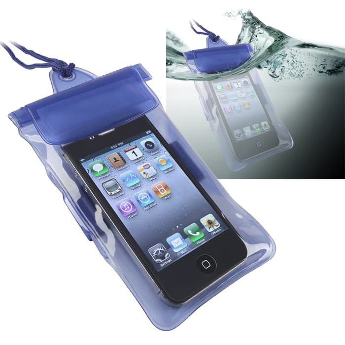 Gantungan Hp Tali Pelindung Anti Air Hujan Pouch Waterproof Case Sarung Bening Aksesoris Handphone