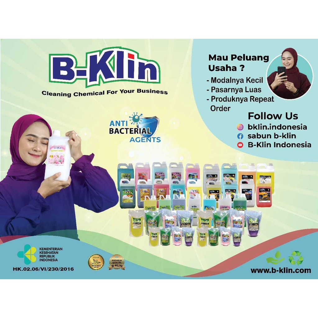 Deterjen cair  B-Klin foam(berbusa) 4 liter/4L