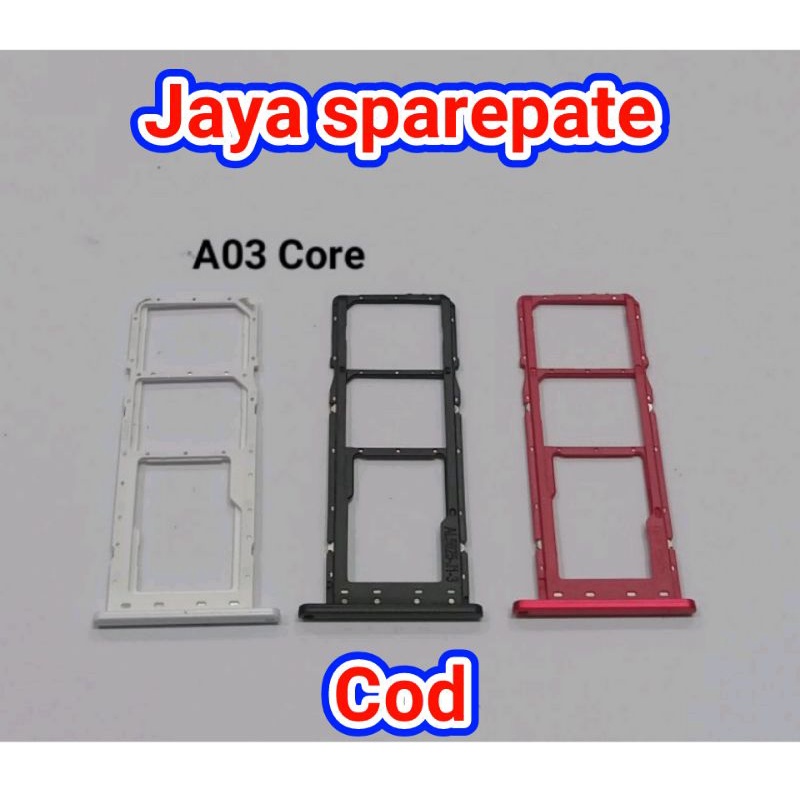 SIMTRAY SLOT SIM CARD TEMPAT KARTU SAMSUNG A03 CORE ORIGINAL