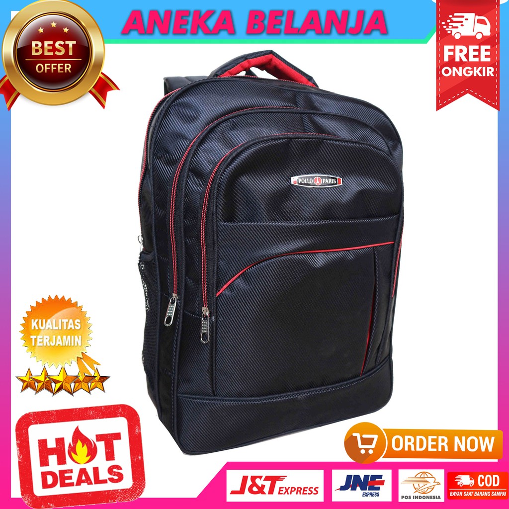 New Arrival Tas Ransel Casual Model Cordura Hitam Berkualitas Tas Kece Multifungsi Fashionable Murah