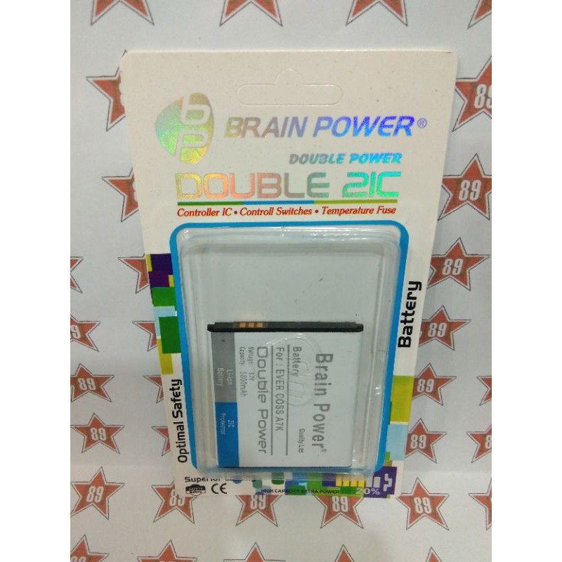 Battery batre Evercross A7K Brain power