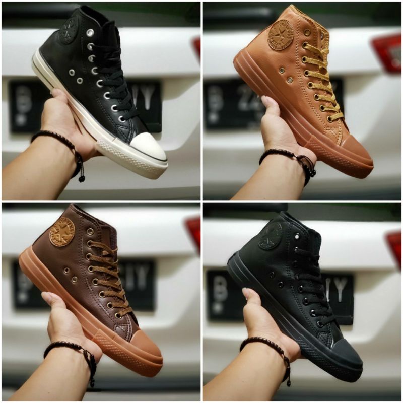 [BISA COD] Sepatu Convers Kulit All star Kulit Made In Vietnam 37 - 44 Unisex Pria Wanita