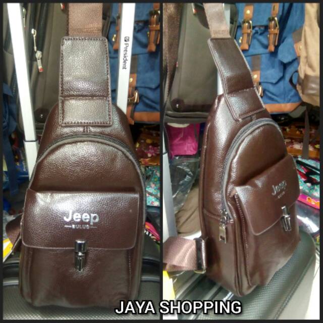 TAS SELEMPANG KULIT GAUL JEEP BULUO IMPOR