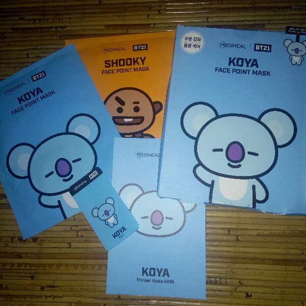 Download Mediheal X Bt21 Point Mask Sheet Tata Rj Mang Cooky Koya Shooky Chimmy Bts Shopee Indonesia PSD Mockup Templates