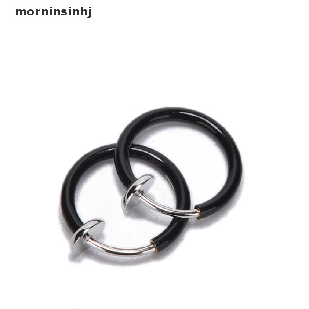 Mornin 2pcs Cincin Tindik Hidungbibirtubuh Gaya Punk Untuk Priawanita