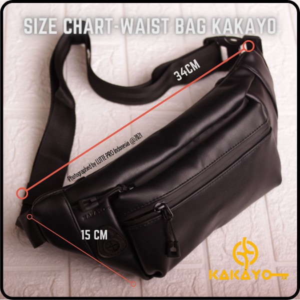 Tas pria kulit industri waterproof / tas selempang pria premium / Original / Kakayo