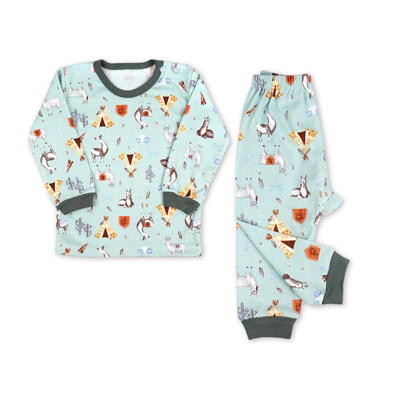 Miabelle Set Baju Panjang Kancing Pundak + Celana FP10 Alpaca