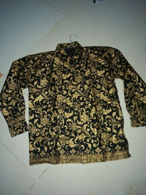 Kemeja Batik Pria Lengan Panjang Bakung