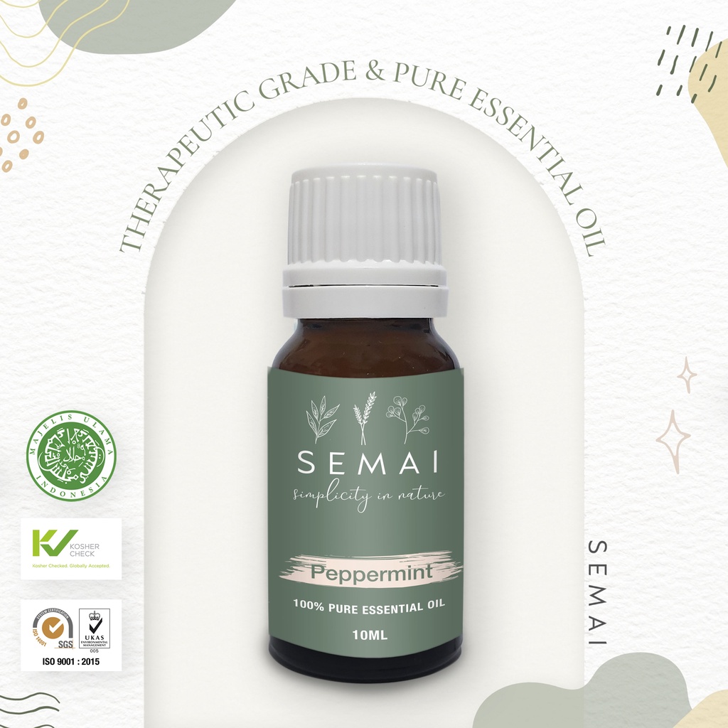 SEMAI Peppermint Essential Oil Diffuser Aromatherapy Minyak Atsiri