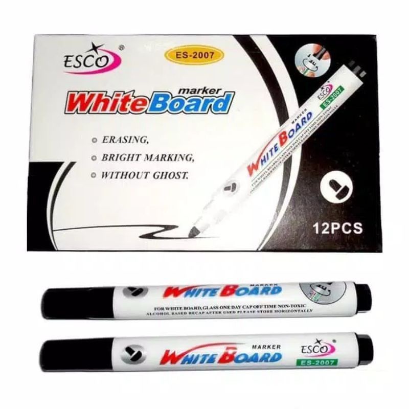 Spidol Whiteboard Esco Hitam