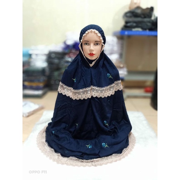 MUKENA TERUSAN BORDIR STRIMIN+RENDA