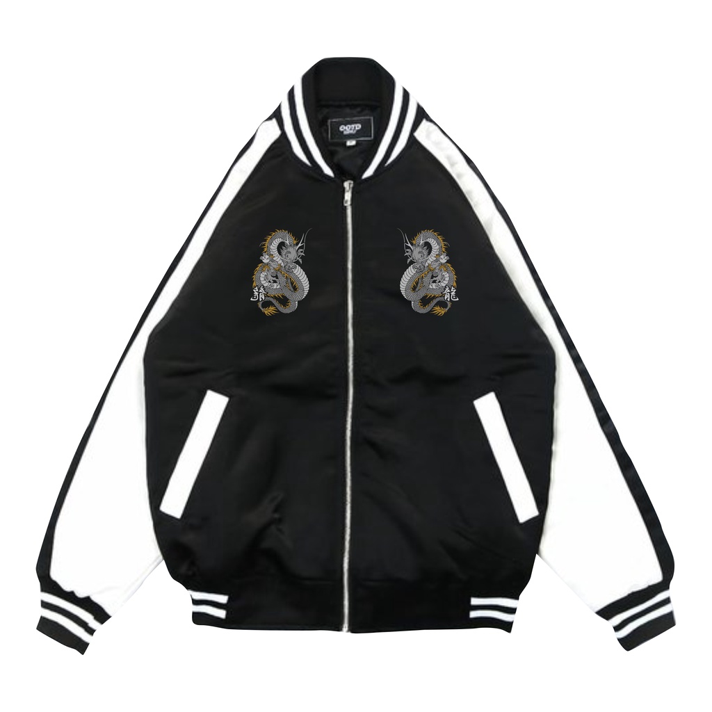 BOMBER Jaket Varsity Sukajan Dragon Jepang Memphis Origin Jepang