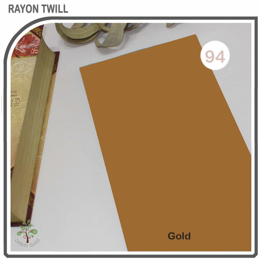 Multi kain rayon twill viscose sakura polos premium quality soft lembut tebal harga eceran-94 gold