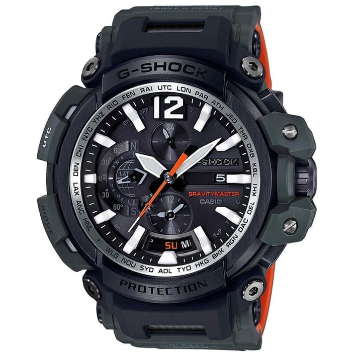 Casio G-SHOCK GPW-2000-3ADR-Jam Tangan Pria Analog-Original Garansi Resmi-Hijau Olive