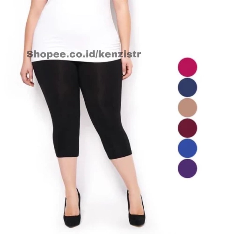 Legging pendek 3/4 Standart / Jumbo Spandex Premium