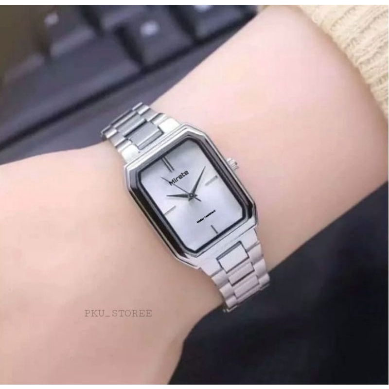 JAM TANGAN WANITA MIRETE ORIGINAL_JAM TANGAN TAHAN AIR_JAM TANGAN ANTI AIR_JAM TANGAN SEGI EMPAT_COD