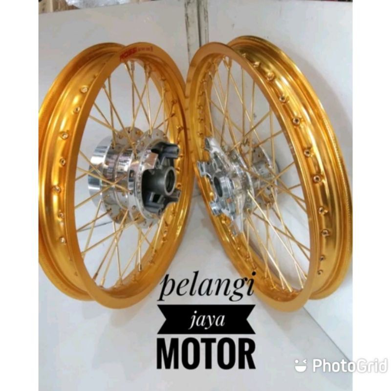Velg Rossi Ring17 Ukuran 160 Sama 185 Velg Tromol Jari Plus Rakitan Motor Cb150New - Cb150R - Cbr150
