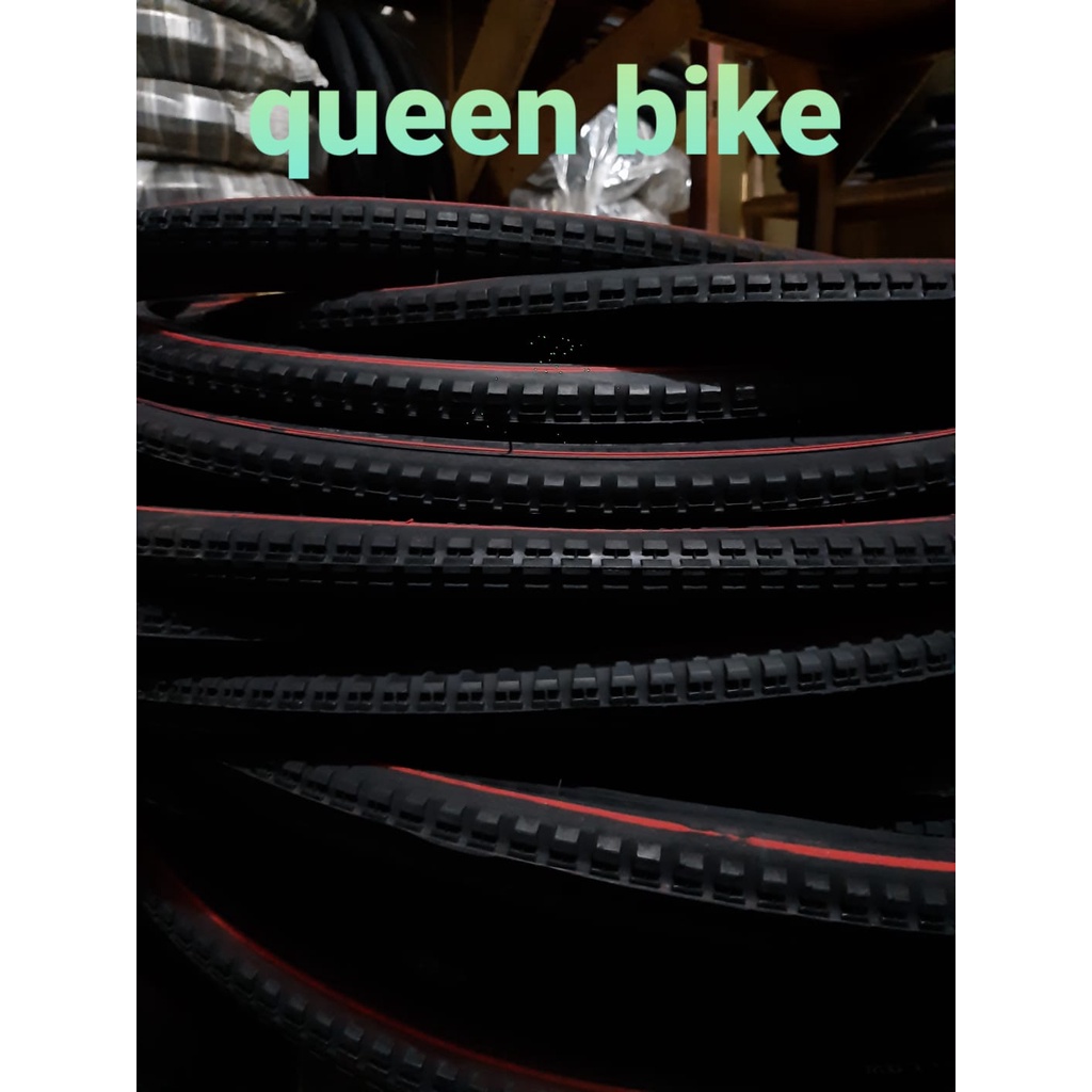 Ban Luar Sepeda 26x1 3/8 Jengki Kumbang Siera Deli Tire Swallow Les Merah
