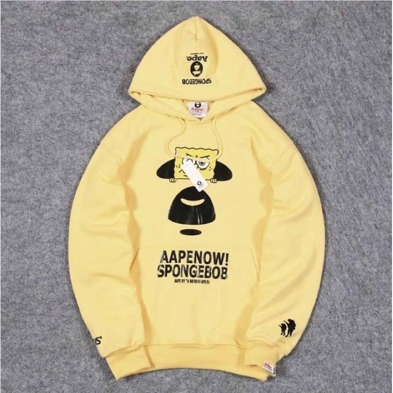 Aape x spongebob top hoodie