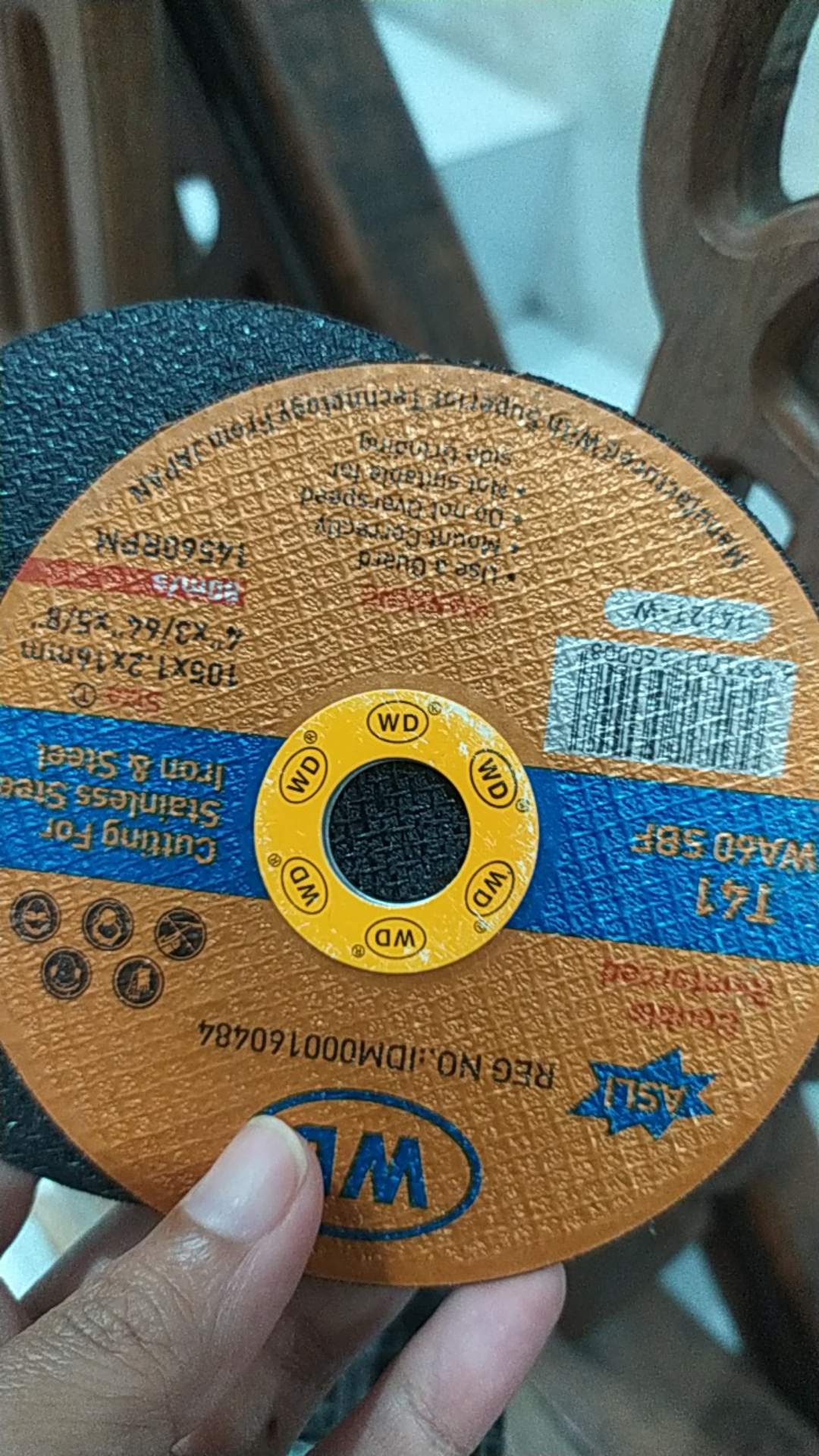 Mata Gurinda Potong Besi 4 X 1.2 Wd Batu Gurinda Gerinda Potong