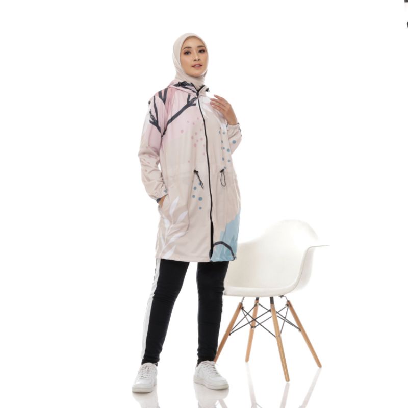 Jaket Printing Wanita - Jaket Olahraga Sepeda Gowes Wanita (Bukan Parasut)-6