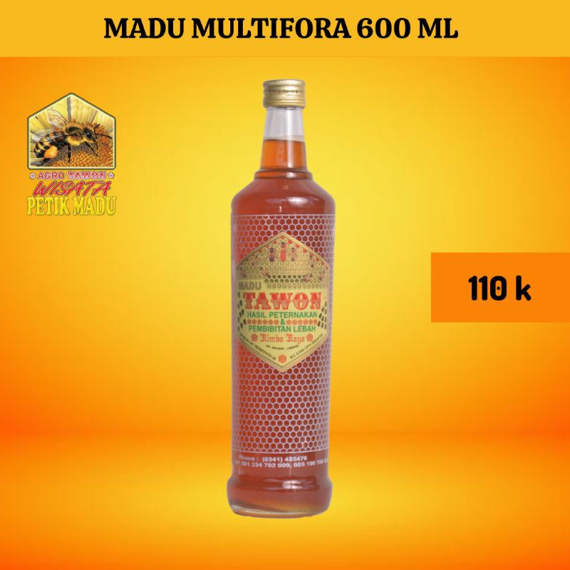 

madu multiflora rimba raya 600 ml kesehatan madu
