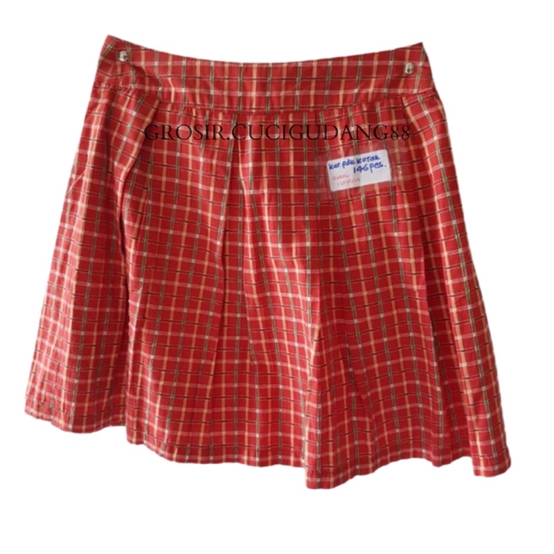 Tartan Midi Tennis Skirt/Korean Pleated Skirt/Rok Kotak/Rok Tartan/Rok Lipit Lisa Blackpink/Rok Autu